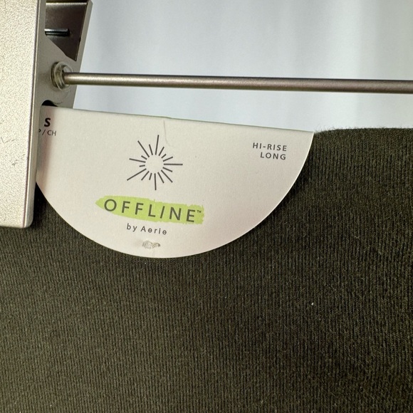 NWT OFFLINE By Aerie Real Me High Waisted Legging in Olive Daze Size Small - Picture 9 of 10